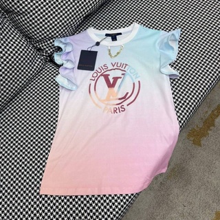 LV gradient  LV circle on T shirt 2022 [SALE size L]