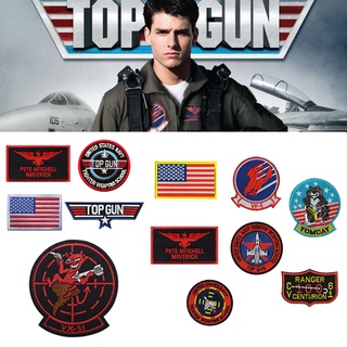 แผ่นแพทช์ ปักลาย VF-1/TOP GUN 3D สําหรับตกแต่งเสื้อผ้า เสื้อแจ็กเก็ต หมวก ไอคอน 4 7 ชิ้น