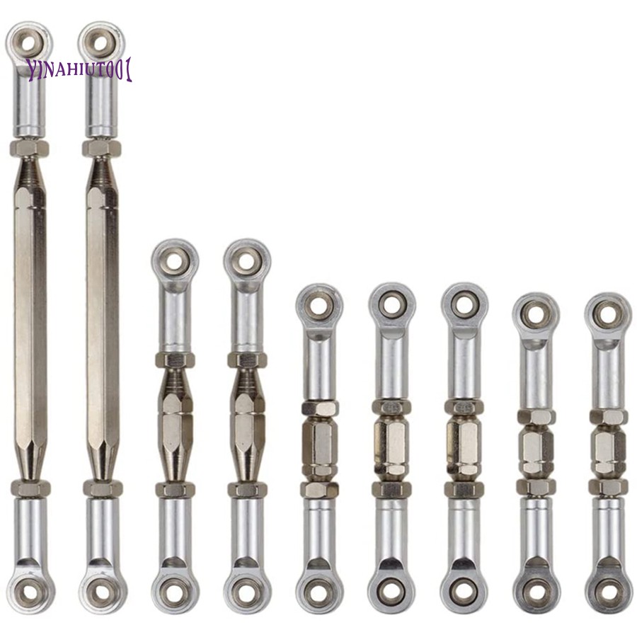 8Pcs/Set Upper Lower Suspension Links Linkage Set Red with Aluminum