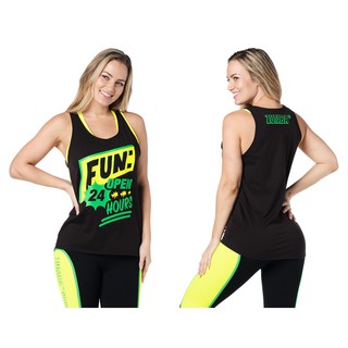 Zumba Open 24 Hours Tank (เสื้อกล้ามออกกำลังกายซุมบ้า)