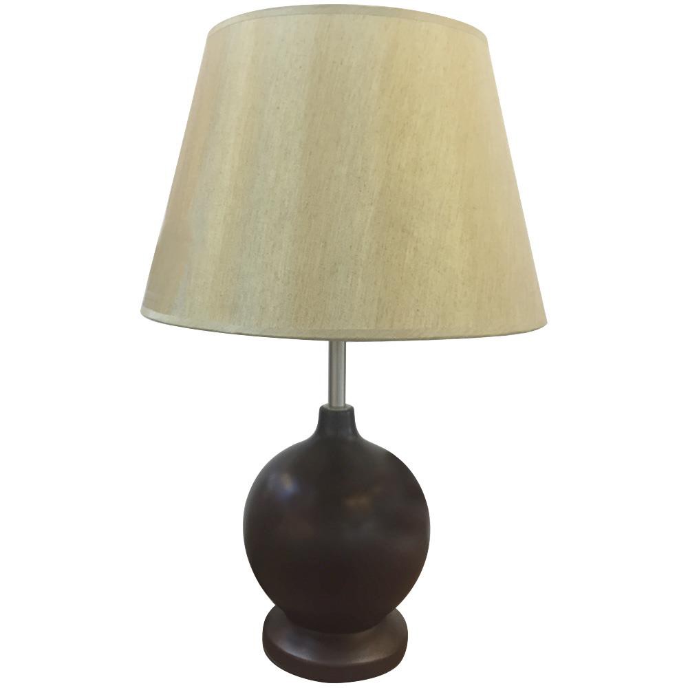 โคมไฟตั้งโต๊ะ ไฟตั้งโต๊ะ CARINI METAL66039 FABRIC สีครีม/น้ำตาล โคมไฟ โคมไฟ หลอดไฟ TABLE LAMP CLASSI