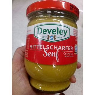 Develey Mustard Medium Hot มัสตาร์ดเข้มข้นปานกลาง ดีวีเลย์ 265 กรัม