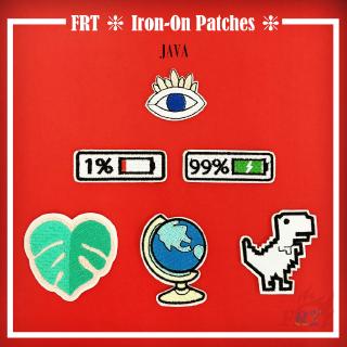 ☸ INS - Java Patch ☸ 1Pc Diy Sew on Iron on Badges Patches