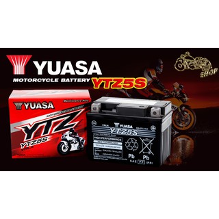 YUASA (ยัวซ่า) Battery YTZ5S แบตเตอรี่แห้งรถมอเตอร์ไซค์