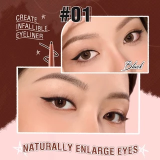PINKFLASH #Infallibleline Hyperfine อายไลเนอร์เจลแบบเรียบหลายสีกันรอย