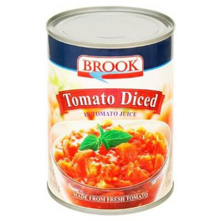 มะเขือเทศหั่นชิ้นในน้ำมะเขือเทศ ขนาด 565 กรัม Tomato Diced in Tomato Juice.