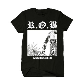 เสื้อยืดผ้าฝ้ายKaod BAND PUNK / R.O.B (โลโก้ PUNK 82) rL XL  XXL 3XL