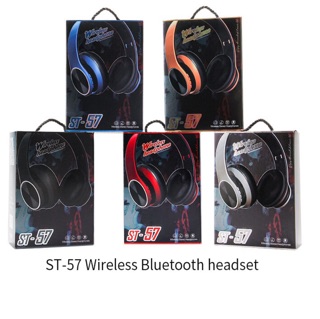 หูฟังบลูทูธ รุ่นใหม่ล่าสุด 🔥🔥STEREO Wireless Bluetooth Headphone หูฟังไร้สาย รุ่น ST57