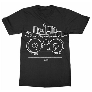 เสื้อยืดลําลอง แขนสั้น พิมพ์ลาย Ohio Cityscape สําหรับผู้ชายSize S-5XL