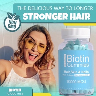 Hair vitamin gummy | Kovy Biotin gummy วิตามินบำรุงผม เล็บ ผิว มีไบโอติน 10,000mcg มี collagen, Vitamin C E B