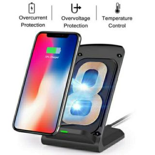 แท่นชาร์จไร้สาย Wireless Charger Stand Qi-Enabled Devices 10W Non-slip Fast Charging Dock