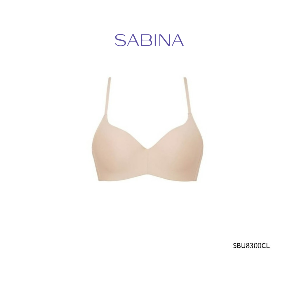 Sabina เสื้อชั้นใน Invisible Wire (ไม่มีโครง) รุ่น Pretty Perfect รหัส SBU8300CL สีเนื้อ