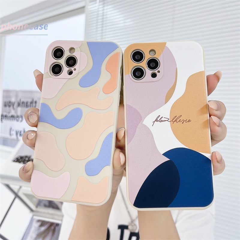 เคสซิลโคน TPU Samsung A52 A32 A72 A12 A20S A02S A50 A10S J7 Prime A51 A52S J2 Prime A10 A125 A30 A50S A30S A20 M40S M10 M10S A205 M02S A025 F02S A305 M12 F12 Morandi Colors Pattern Anti-fall Case sp