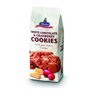 Merba White Chocolate &amp; Cranberry Cookies 200gm  Merba คุกกี้ไวท์ช็อกโกแลตและแครนเบอร์รี่ 200gm