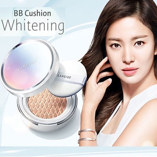 Laneige BB Cushion SPF50+ PA+++ No.21 Natural Beige ผลิตภัณฑ์รองพื้นเนื้อบางเบาปกปิดพร้อมการบำรุงผิวหน้ากระจ่างใส