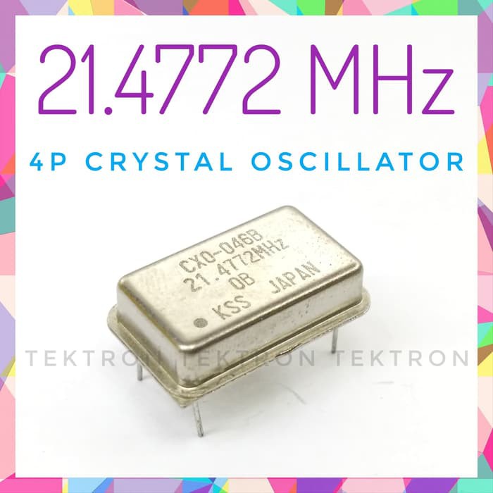 21.4772 MHz 4p Crystal Oscilator, Xtal, 21.4772MHz, 4pin, DIP14