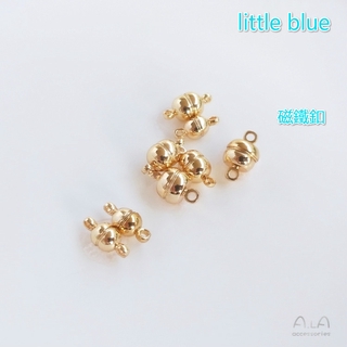 [little Blu] สร้อยคอ สร้อยข้อมือ สร้อยข้อมือ แม่เหล็ก ชุบทอง 14K จี้รูปแฮมเบอร์เกอร์