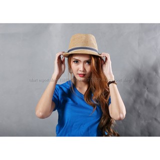 เสื้อยืด แฟชั่น ผู้หญิง ทรงตรง T-Shirt Cotton 100% คอวี แขนส…