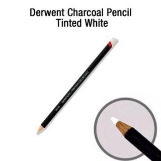 ดินสอชาโคล สีขาว Derwent White Tinted Charcoal Pencil