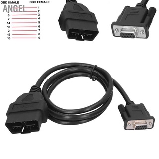 Angel อะแดปเตอร์เชื่อมต่อสายเคเบิล 16Pin Obd2 เป็น Rs232 Db9 สําหรับรถยนต์