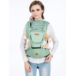 WILLBABY เป้อุ้มเด็ก ที่นั่งคาดเอว hipseatcarrier รุ่น BABY- 079 (flowers Green)