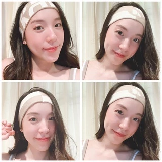 Darlyn - headband ผ้าคาดหัว ผ้าโพกหัว ผ้าคาดผม แบบยืดหยุ่น ดูดซับเหงื่อ (1เส้น ใส่ได้ 4 ลาย)