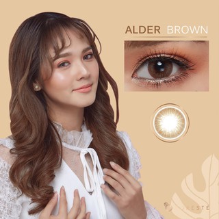 คอนแทคเลนส์สีธรรมชาติ รายเดือน Foreste สีน้ำตาลอ่อน Alden Brown