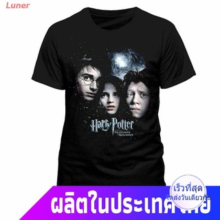 Luner แฮร์รี่พอตเตอร์เสื้อยืดยอดนิยม เสื้อยืดลําลองสําหรับ Unisex แขนสั้นพิมพ์ลาย Harry Potter And The Prisoner Of Azkab