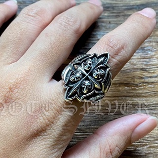 แหวน หัวกะโหลก Sterling Silver 925 NSRG2113