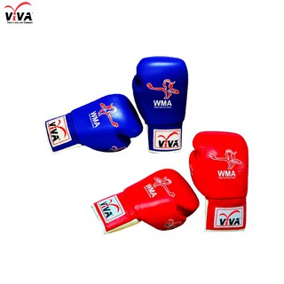 VIVA นวมมวยหนังแท้ ชนิดผูกเชือก (WMA)