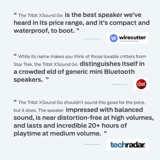 ร้านแนะนำ ฟรีถุงผ้า ประกันศูนย์ไทย1ปี Tribit XSound Go Gen2 ลำโพงบลูทูธ BTS20C Bluetooth speaker ลำโพง ลำโพงบรูทูธ img 3