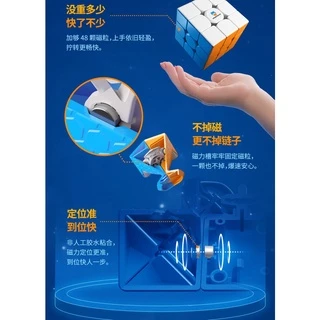 🔥FlashSale🔥 รูบิก รูบิค Monster Go EDU Magnetic 3x3 GAN M Cube Rubik 🧲 มีแม่เหล็ก MG