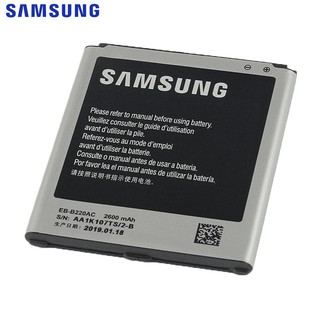 แบตเตอรี่สำหรับ Samsung Galaxy Grand 2 SM-G7106 SM-G7102 G7108 G7108V ของแท้แบตเตอรี่ EB-B220AC 2600 mAh