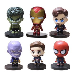 🔥พร้อมส่ง 🔥 ฟิกเกอร์ Super Hero Marvel Avanger 🔥Iron Man🔥Spider Man🔥Doctor Strange🔥HulK🔥Captain America🔥Thanos🔥