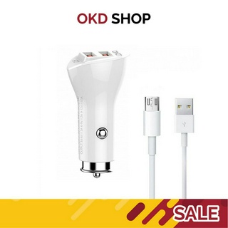 LDNIO รุ่น C511Q QC3.0 ที่ชาร์จไฟในรถ 2USB พร้อมสาย Micro USB