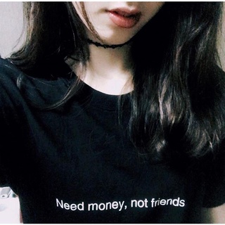 เสื้อยืด ลาย FAMT  art make tees/need money not friends