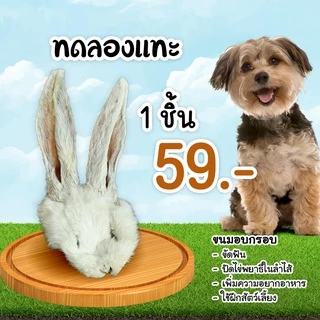 มีแลกซื้อ 🎉 หูกระต่ายอบกรอบ ขนมสัตว์เลี้ยงแบ่ง ถุงละ 100 กรัม สินค้าพร้อมส่ง
