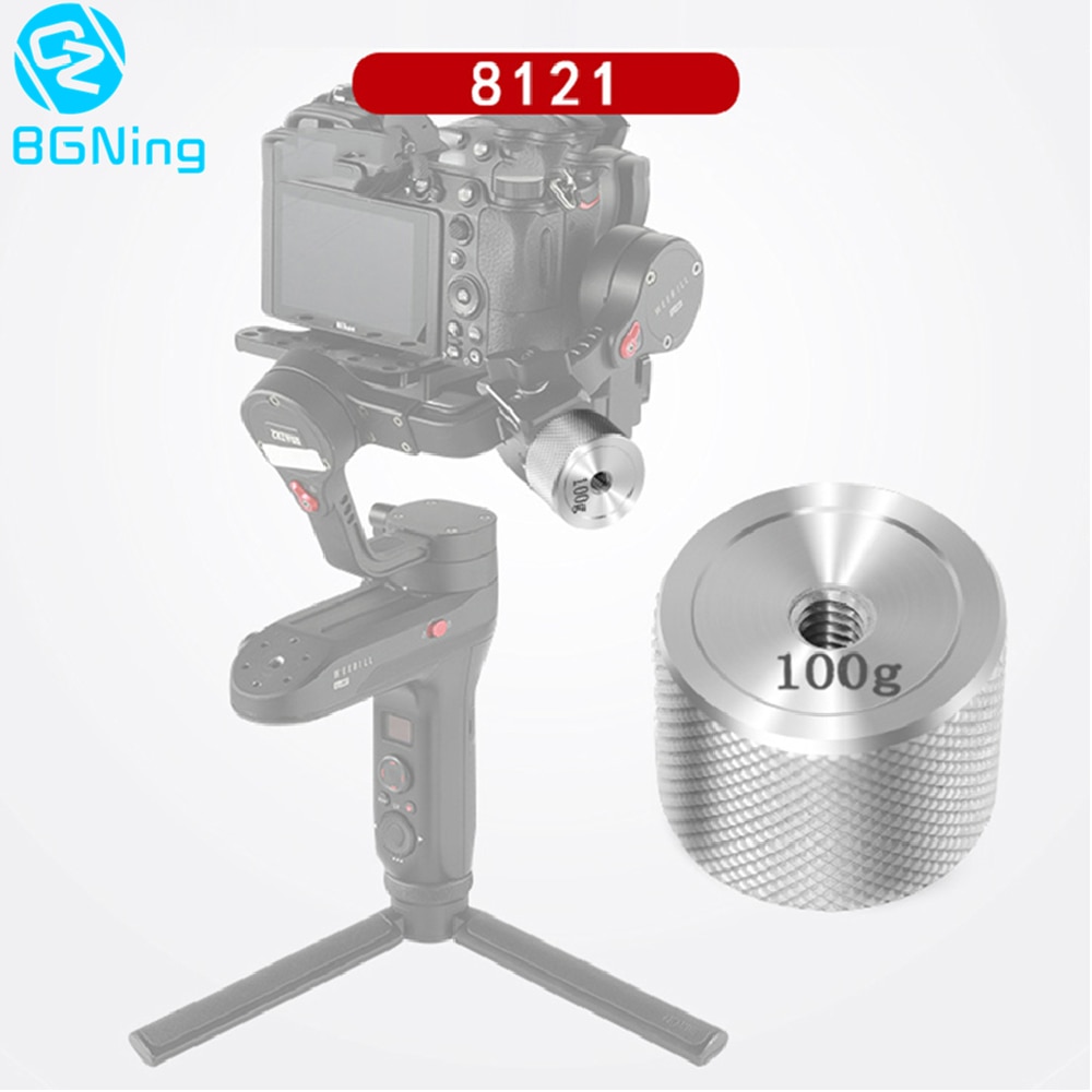 Bgning กิมบอลถ่วงน้ําหนัก 100 กรัม 25 กรัม สําหรับตัวถ่วงสมดุล RONIN S Balance Clump Weight for BMPCC 4K พร้อมสกรู 1/4 นิ้ว สําหรับ ZHIYUN Stabilizer