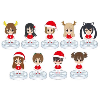 [แท้/มือ1] ครบเซต 9 ตัว K-on mini figure Christmas Santa : Yui, Ritsu, Azusa, Mio, Tsumugi, Jun, Ui, Sawako,และ Nodoka