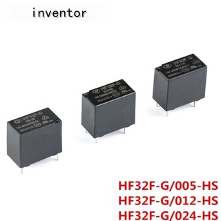 รีเลย์พลังงาน 5V 12V 24V Hf32F-G Jzc-32F-005-Hs Jzc-32F-012-Hs Jzc-32F-024-Hs 10A 250Vac 4Pin