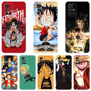 เคสโทรศัพท์ซิลิโคนพิมพ์ลายการ์ตูนอนิเมะ One Piece Redmi10 Xiaomi Redmi 10