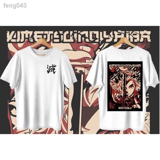 ﹍CX RENGOKU| Demon Slayer | อสูรสังหารหมู่ เสื้ออนิเมะ GRAPHIC TEE เสื้อยืดขนาดใหญ่สำหรับผู้ชายผู้หญิงเสื้อวินเทจเสื้อผ้