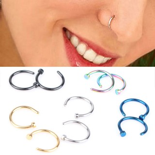 Nose Open Hoop Ring Body Piercing Studs Jewelry