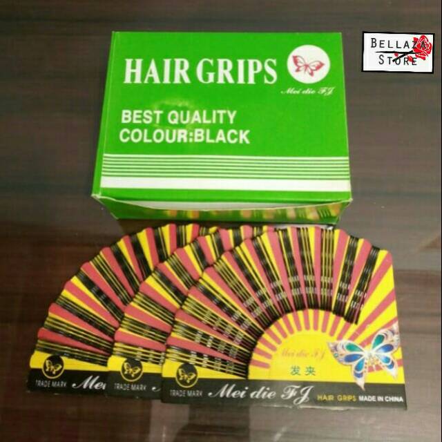 Pentol Bun Hair Clip Box บรรจุ 18 แผ่น / Fan Clip