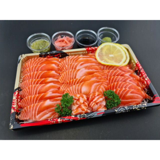 (พร้อมฝา50ชุด) กล่องซูชิ ถาดซูชิ อาหารญี่ปุ่น TakeAway ถาดใส่เนื้อ Sashimi ถาดซาซิมิ ถาดแซลม่อน Salmon thefoodbox - รูปที่ 5