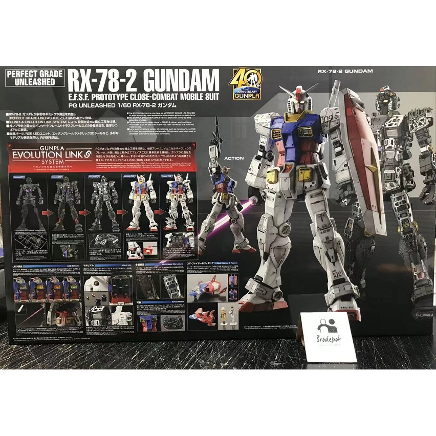 Ready Stock Model Kit Pg Unleashed 1 60 Rx 78 2 Gundam ราคาท ด ท ส ด