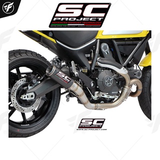 DUCATI SCRAMBLER 800 (2015 - 2016) CR-T Muffler, with titanium end cap