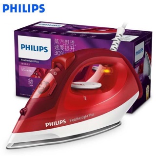 Philips เตารีด ไอน้ำสีแดง 1400W รุ่น GC1423/40