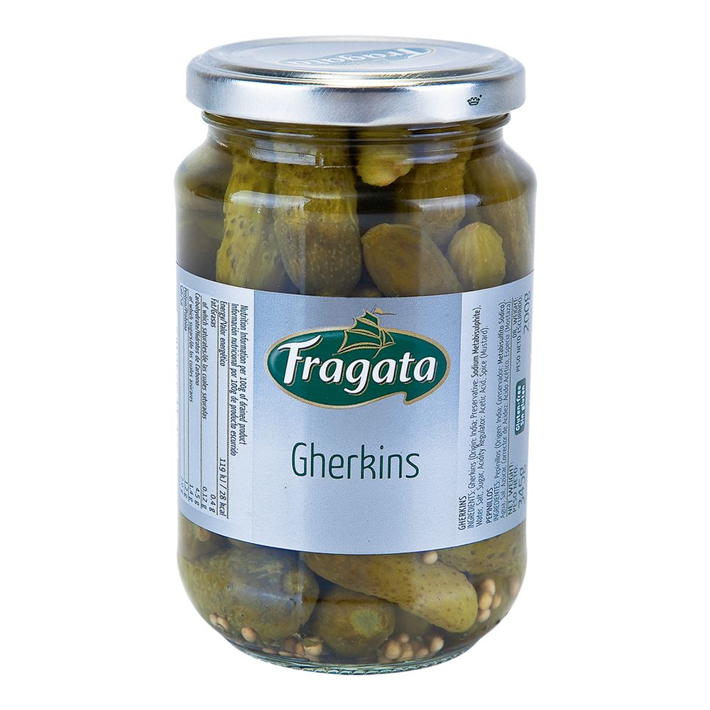 ฟรากาตา แตงดอง 345 กรัม Fragata Gherkin Pickle 345g