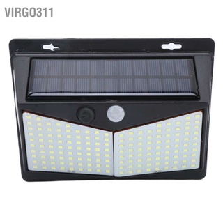 Virgo311 โคมไฟติดผนัง Led พลังงานแสงอาทิตย์ กันน้ํา 3 โหมด เซนเซอร์จับการเคลื่อนไหว สําหรับสวนหลังบ้าน โรงรถ